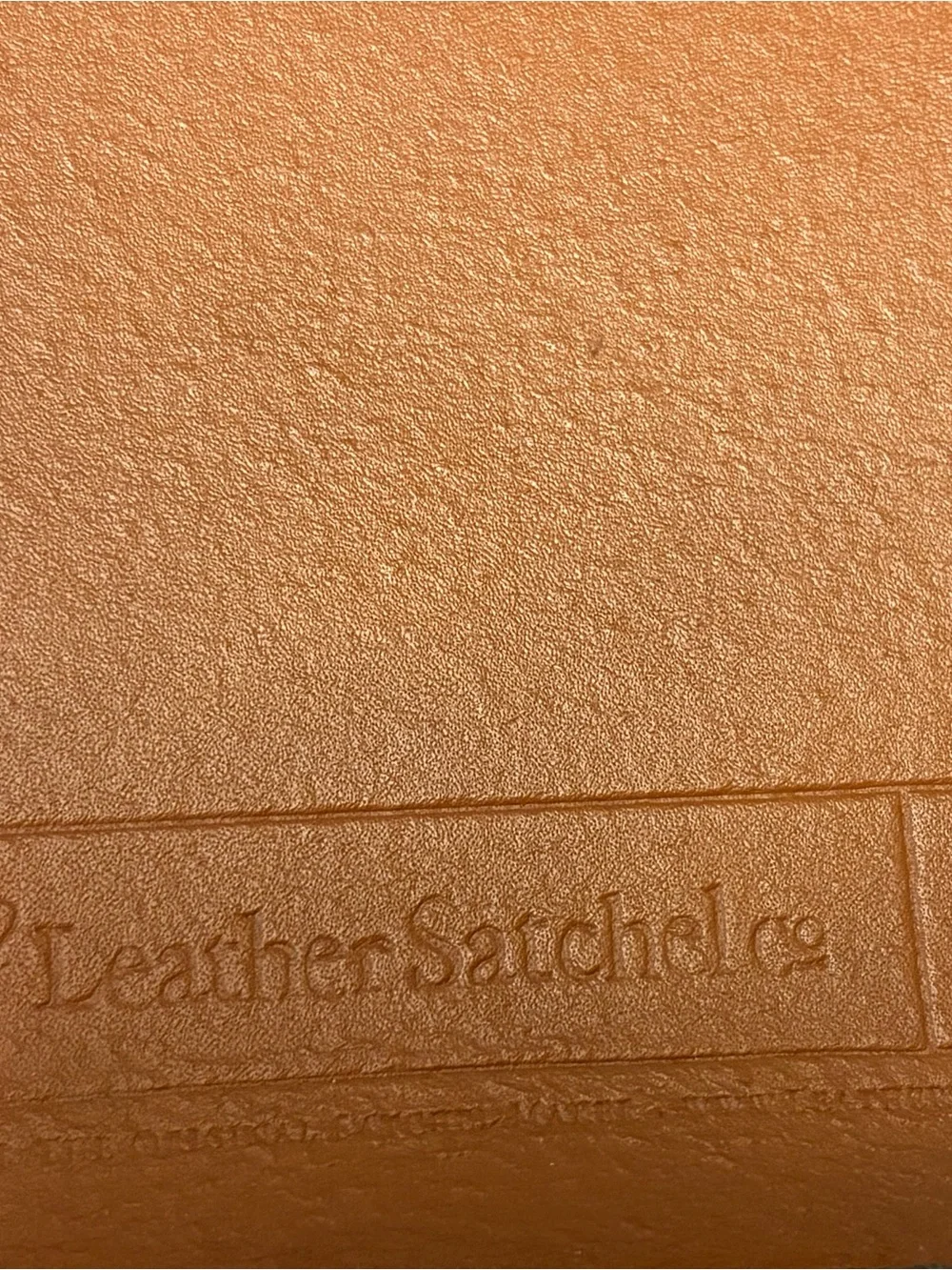 The Leather Satchel Co. Tan Leather Mini Satchel / Crossbody Bag